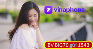 Đăng ký gói cước BIG70 Vinaphone ưu đãi tặng đến 4,8GB dung lượng mỗi tháng