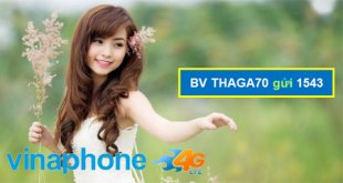 Các gói cước 4G Vinaphone giá 70.000 cho mỗi lượt đăng ký