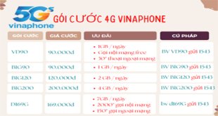 Các gói cước 4G Vinaphone rẻ nhất năm 2023 được nhiều người sử dụng