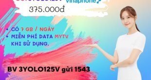 Đăng ký gói cước 3YOLO125V Vinaphone ưu đãi tới 3 tháng thả ga