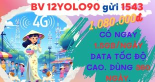 Đăng ký gói cước 12YOLO90 Vinaphone ưu đãi 1.5GB mỗi ngày dùng 1 năm