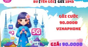 Danh sách các gói cước 90.000đ Vinaphone đang được triển khai