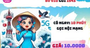 Gói cước V10 Vinaphone: Ưu đãi 10 phút nội mạng, chỉ 10.000đ, dùng 1 ngày