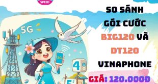 So sánh BIG120 và DT120 Vinaphone, gói cước Vinaphone, 4G Vinaphone
