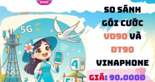So sánh gói cước DT90 và VD90 Vinaphone? Gói cước ưu đãi như thế nào?