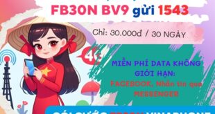Tham gia gói cước FB30N Vinaphone lướt Facebook thả ga liên tục cả tháng chỉ với 30K