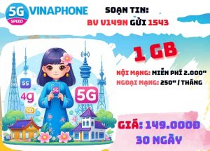 Đăng ký gói cước V149N Vinaphone gọi thoại trong nước thả ga và online cả tháng chỉ 149k