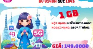 Đăng ký gói cước V149N Vinaphone gọi thoại trong nước thả ga và online cả tháng chỉ 149k