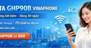 Gói cước GHP90B VinaPhone – Có ngay 5GB DATA tốc độ cao, dùng 30 ngày