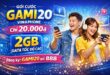 Gói Cước GAMI20 Vinaphone – 2GB/ Tuần - Chỉ 20.000đ đăng ký nhanh qua 888